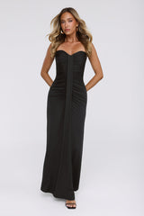 Wisp Wonder Strapless Maxi Dress Black