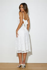 Garden Parties Midi Dress White