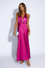 Ballroom Girl Maxi Dress Fuchsia