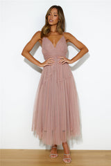 Be Seen In This Midi Dress Pink