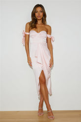 Enchanted Moment Midi Dress Blush