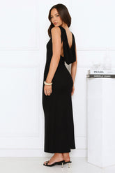 Dusk ‘Til Slay Mesh Maxi Dress Black