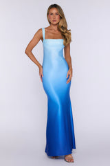 Style Simplified Maxi Dress Blue