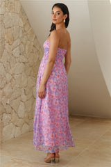 Her Fantasy Midi Dress Purple