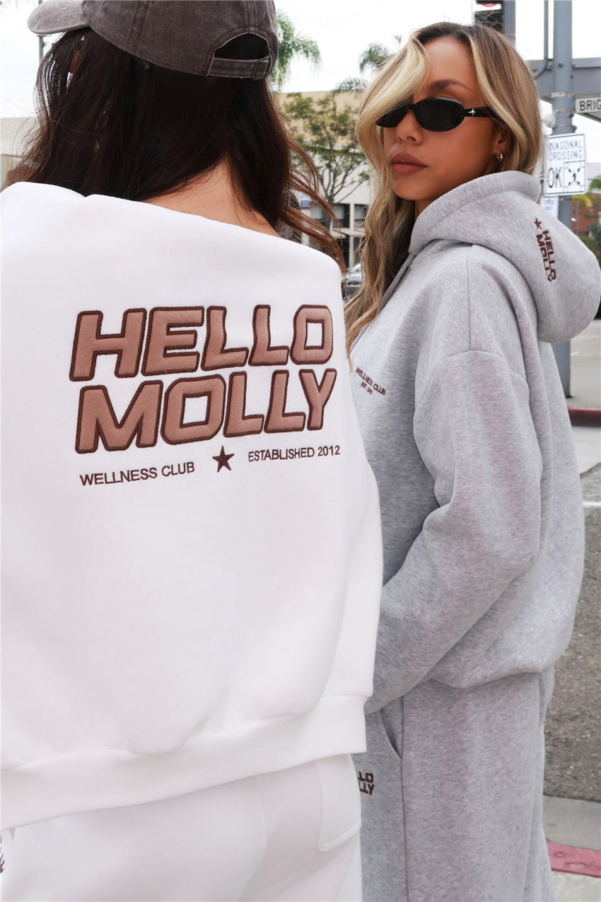 BASE Fleece Round Neck Sweatshirt White